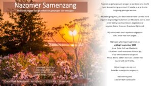 Lees meer over het artikel Nazomer Samenzang