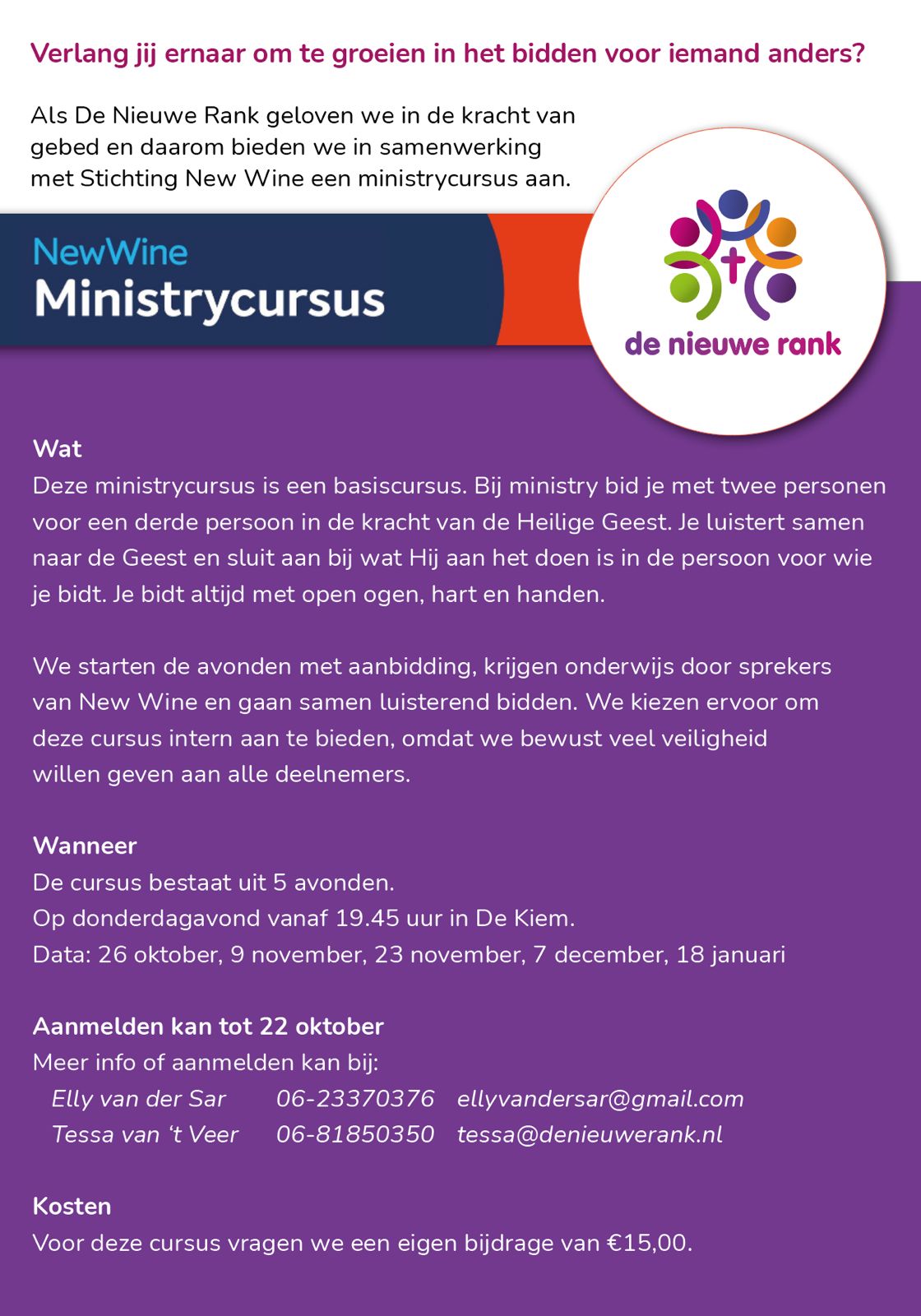 PR Ministrycursus 2023 PR Ministrycursus 2023