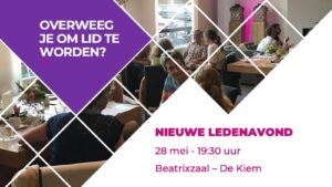 Lees meer over het artikel 28 mei 2024 | Introductie avond (nieuwe) leden