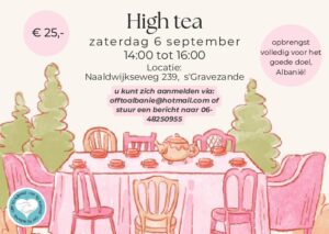 Lees meer over het artikel 6 september | High tea voor Albanië