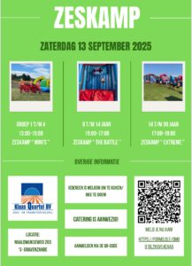 Lees meer over het artikel 13 september | Zeskamp!